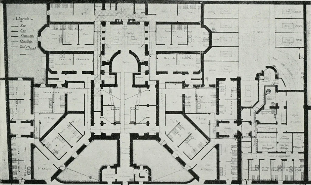 An illustration from Les Salons d'architecture, 1907, leaf 56