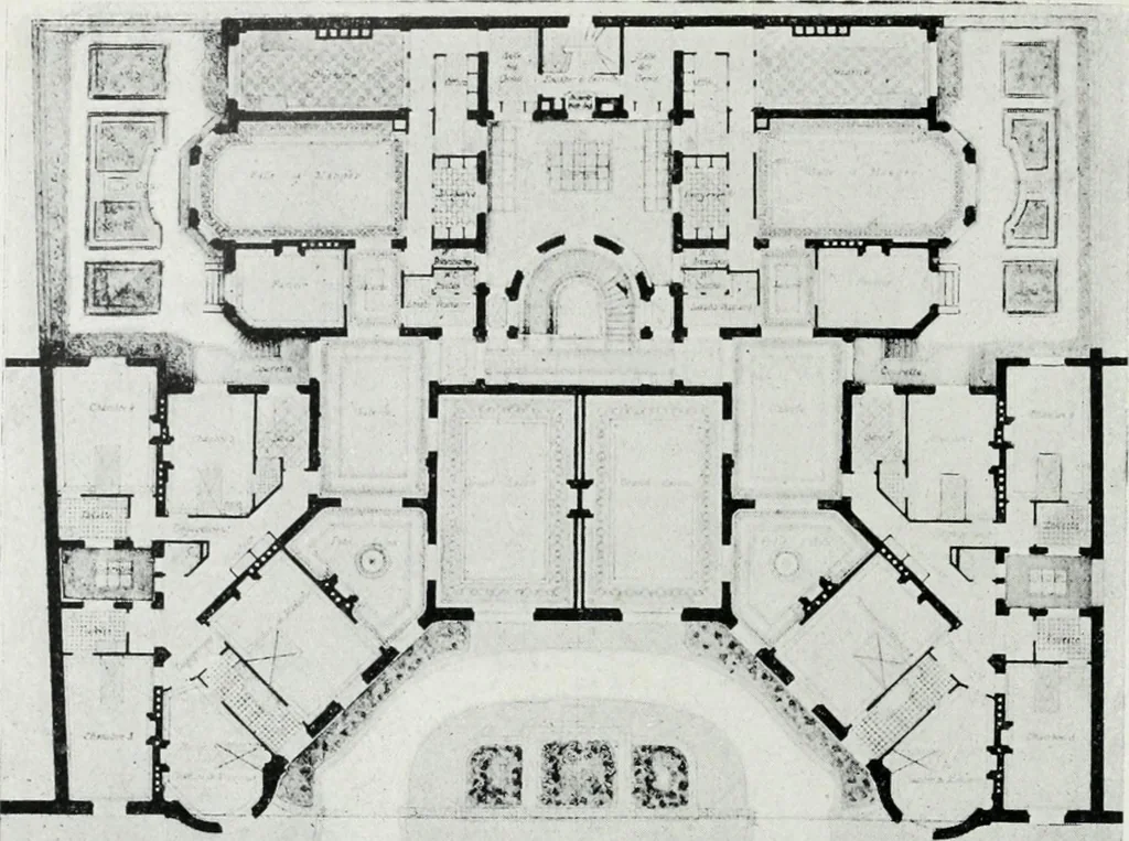 An illustration from Les Salons d'architecture, 1907, leaf 59