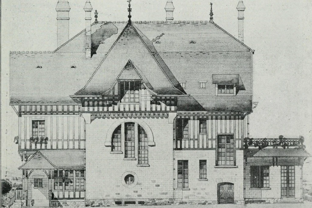 An illustration from Les Salons d'architecture, 1907, leaf 60