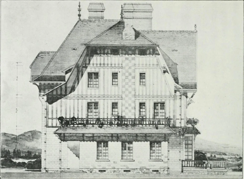 An illustration from Les Salons d'architecture, 1907, leaf 61