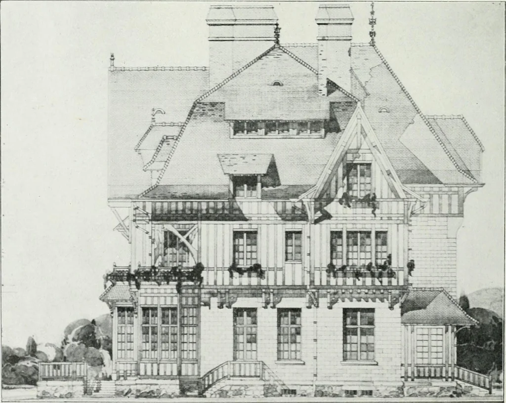 An illustration from Les Salons d'architecture, 1907, leaf 61