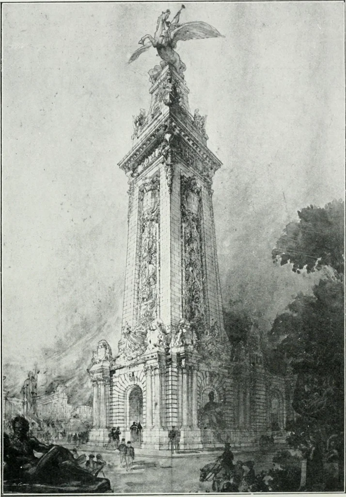 An illustration from Les Salons d'architecture, 1907, leaf 65