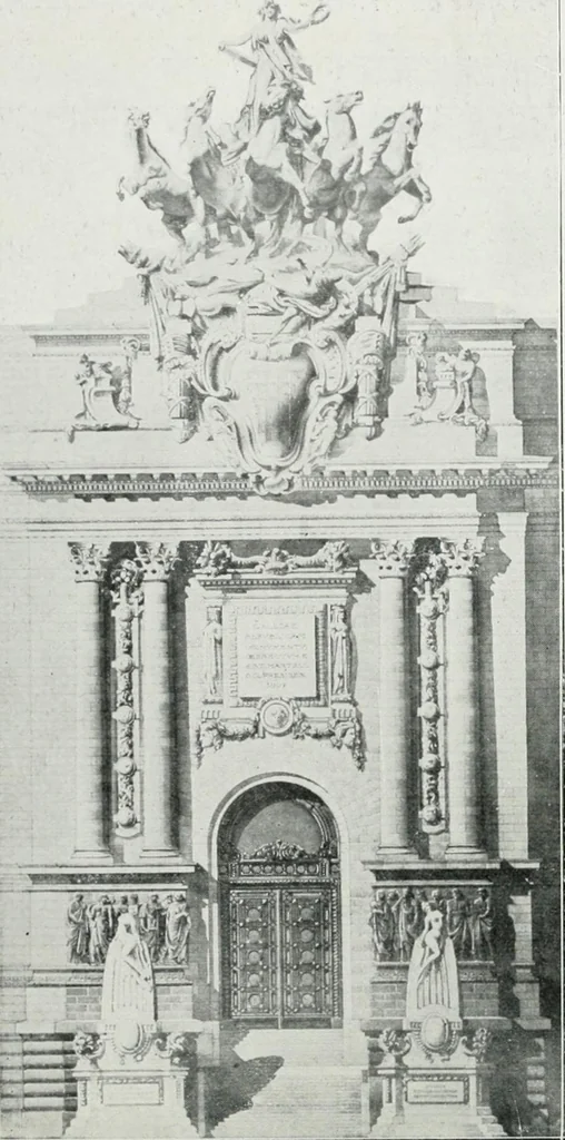 An illustration from Les Salons d'architecture, 1907, leaf 65
