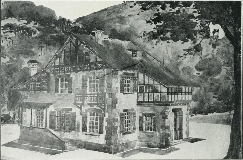 An illustration from Les Salons d'architecture, 1907, leaf 71