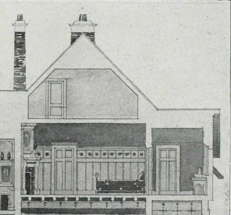 An illustration from Les Salons d'architecture, 1907, leaf 72