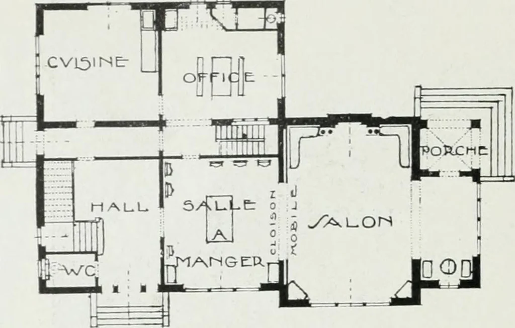 An illustration from Les Salons d'architecture, 1907, leaf 73