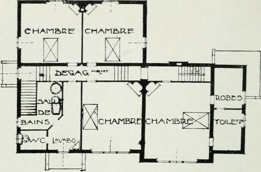 An illustration from Les Salons d'architecture, 1907, leaf 73