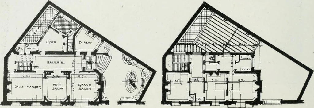 An illustration from Les Salons d'architecture, 1907, leaf 73