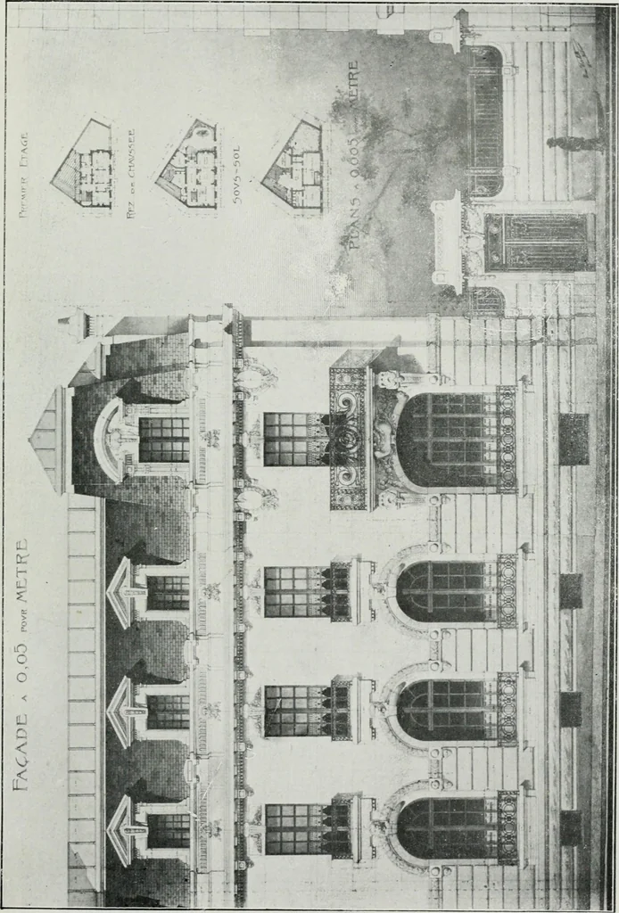 An illustration from Les Salons d'architecture, 1907, leaf 74