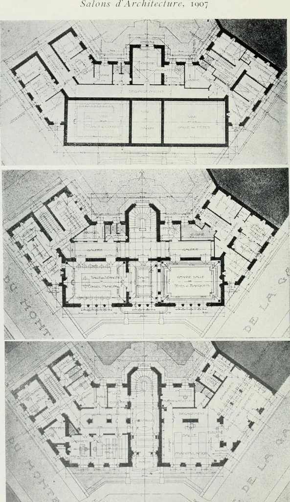 An illustration from Les Salons d'architecture, 1907, leaf 75