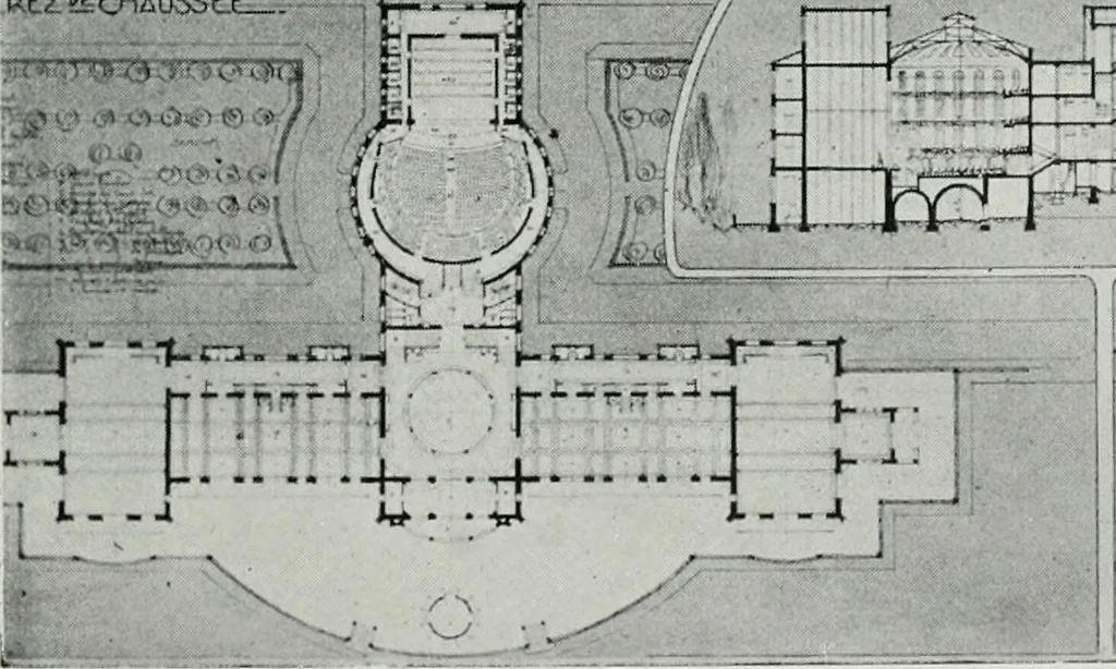 An illustration from Les Salons d'architecture, 1907, leaf 96