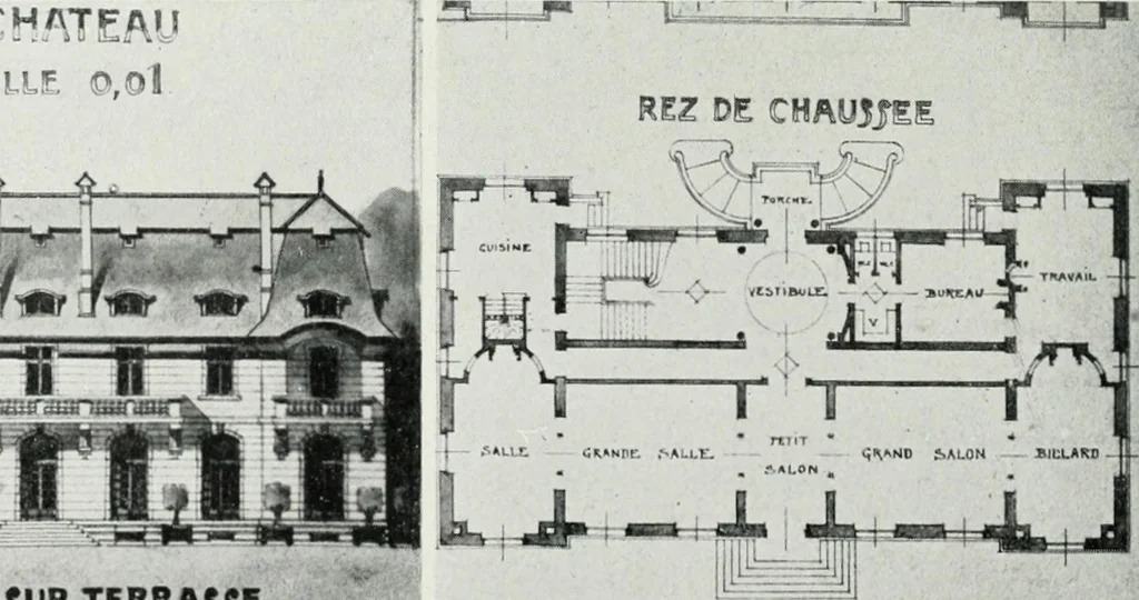 An illustration from Les Salons d'architecture, 1907, leaf 97