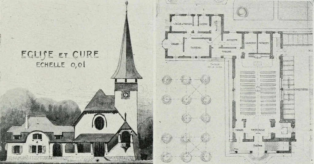 An illustration from Les Salons d'architecture, 1907, leaf 98