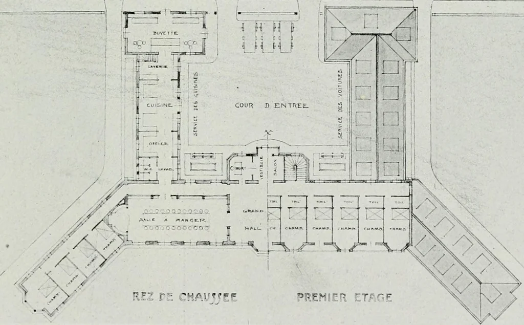 An illustration from Les Salons d'architecture, 1907, leaf 98