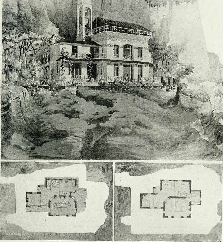 An illustration from Les Salons d'architecture, 1907, leaf 100
