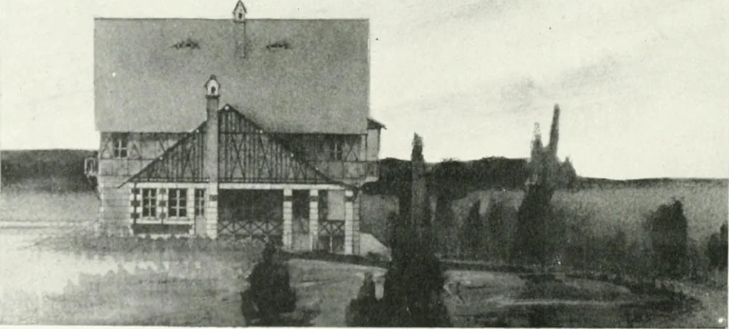 An illustration from Les Salons d'architecture, 1907, leaf 101