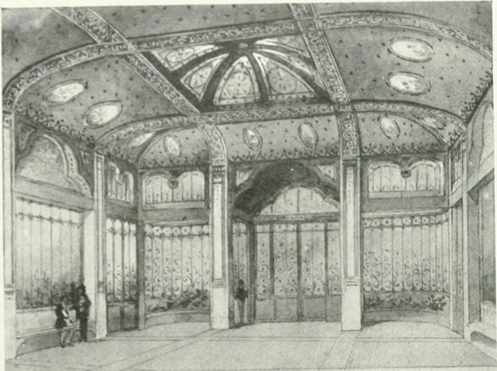 An illustration from Les Salons d'architecture, 1907, leaf 105