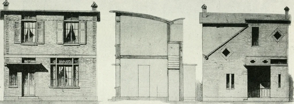 An illustration from Les Salons d'architecture, 1907, leaf 108