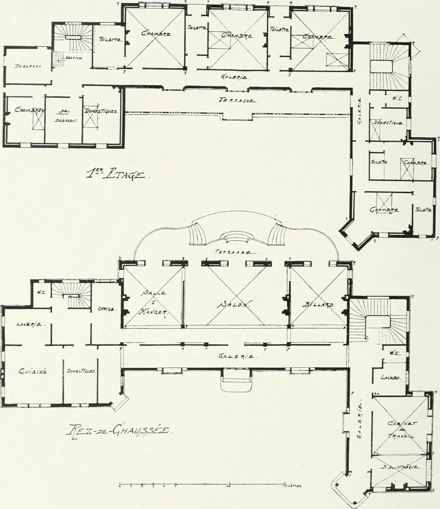 An illustration from Les Salons d'architecture, 1907, leaf 109