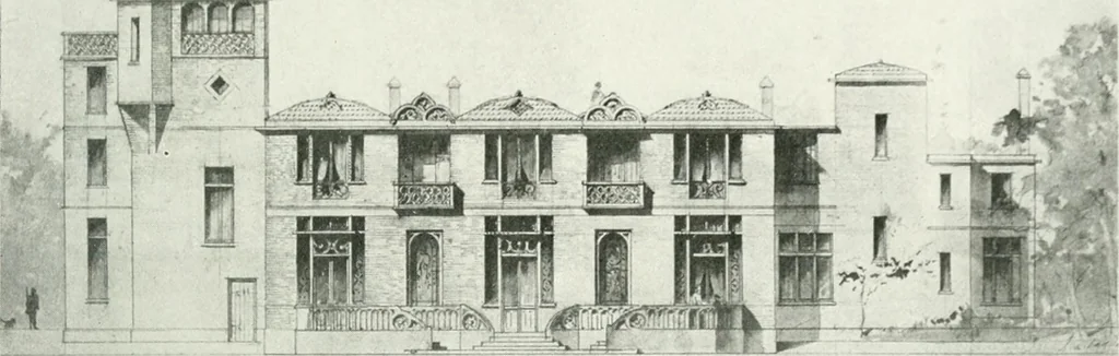 An illustration from Les Salons d'architecture, 1907, leaf 110