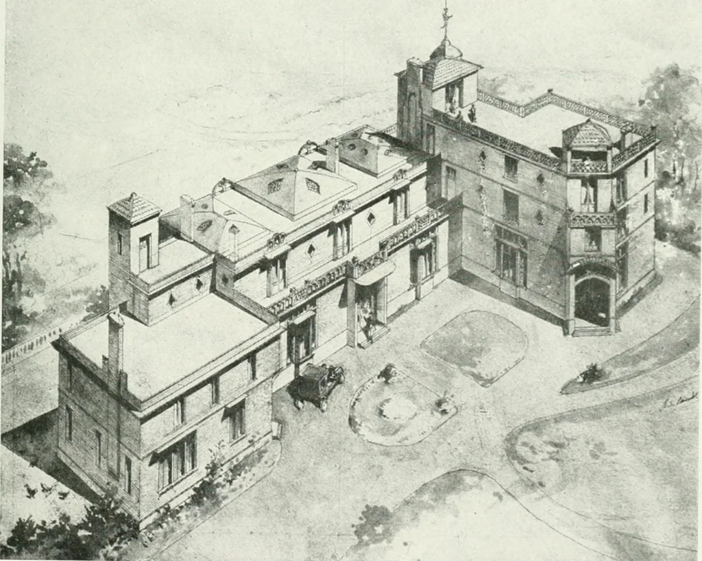 An illustration from Les Salons d'architecture, 1907, leaf 110