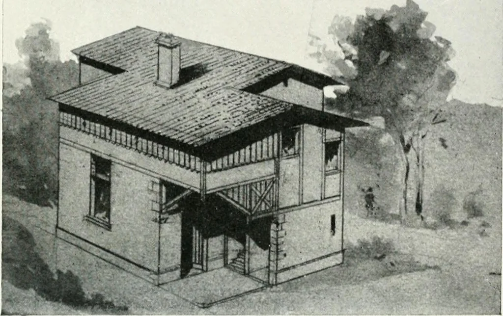 An illustration from Les Salons d'architecture, 1907, leaf 111