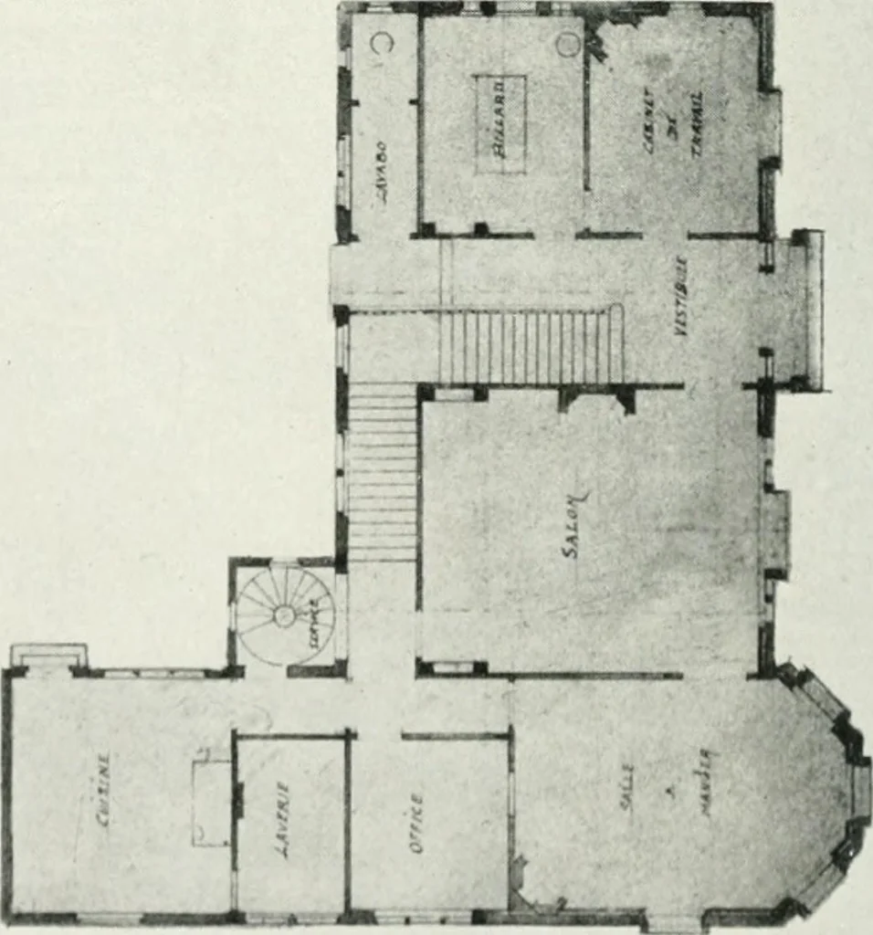 An illustration from Les Salons d'architecture, 1907, leaf 111