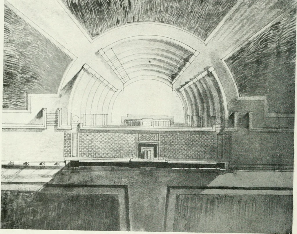 An illustration from Les Salons d'architecture, 1907, leaf 112