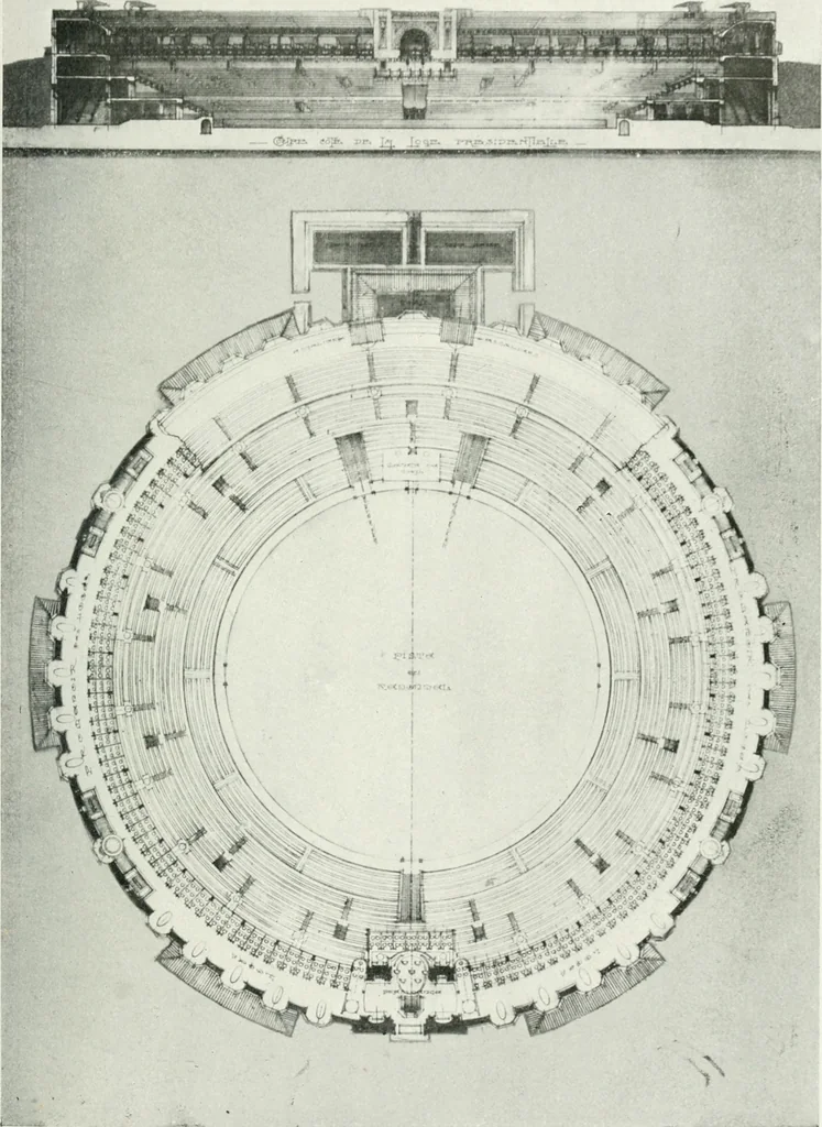 An illustration from Les Salons d'architecture, 1907, leaf 116