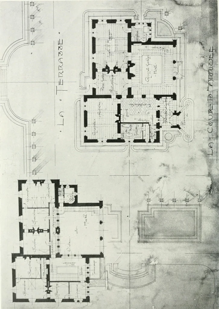 An illustration from Les Salons d'architecture, 1907, leaf 117
