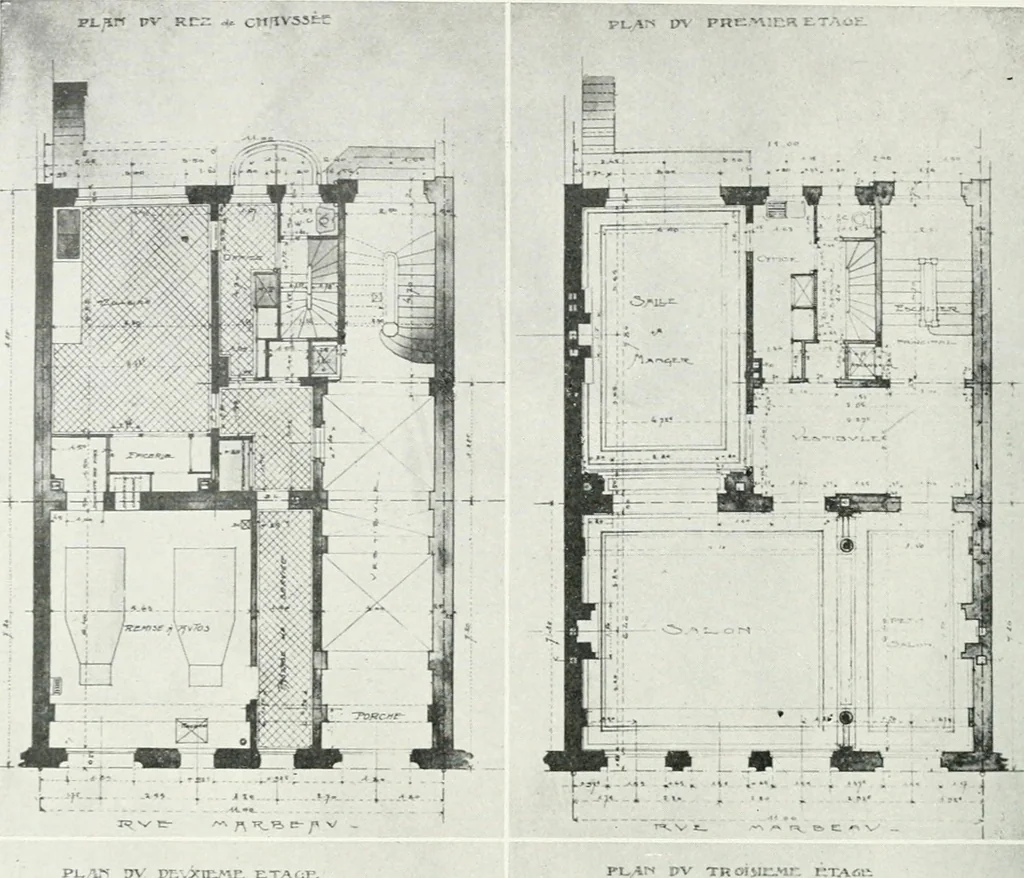 An illustration from Les Salons d'architecture, 1907, leaf 119