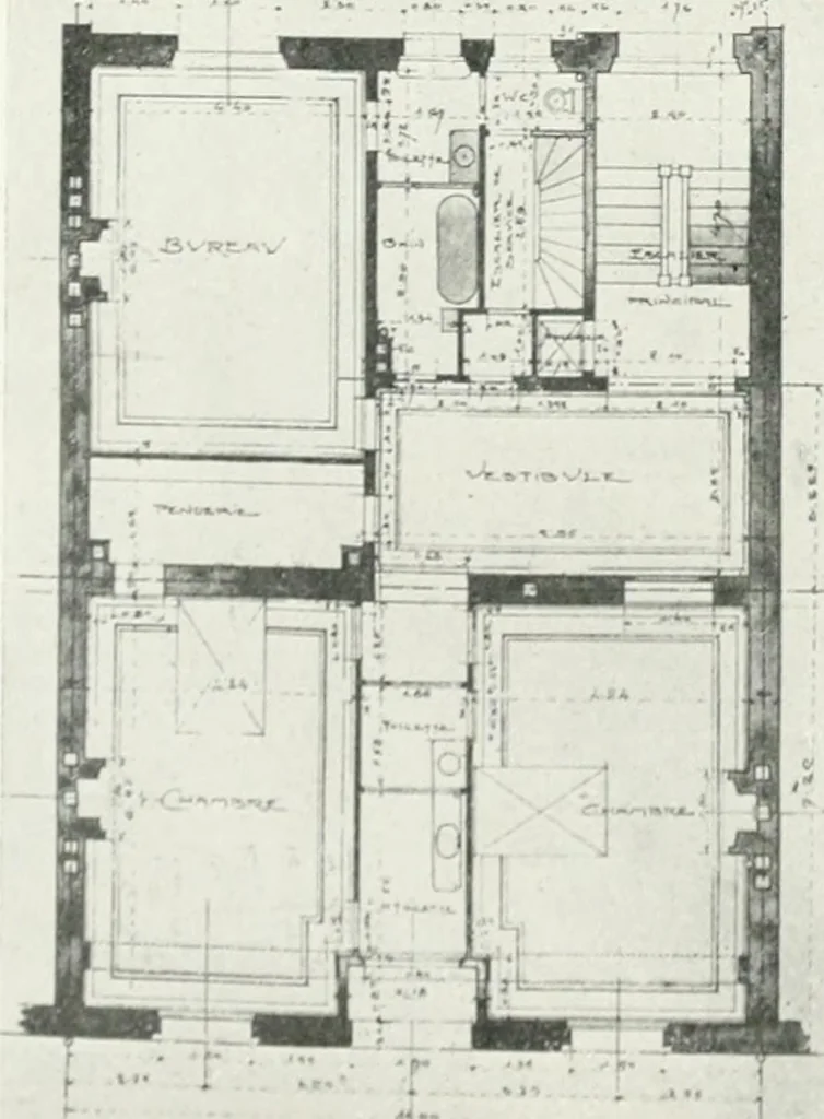 An illustration from Les Salons d'architecture, 1907, leaf 119