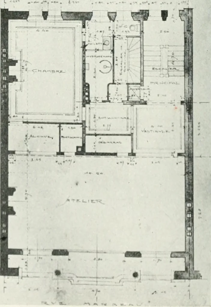 An illustration from Les Salons d'architecture, 1907, leaf 119