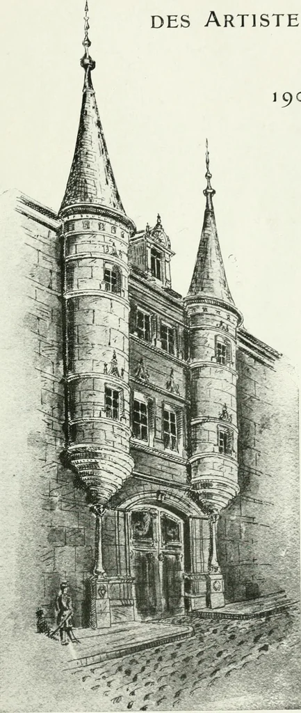 An illustration from Les Salons d'architecture, 1907, leaf 12