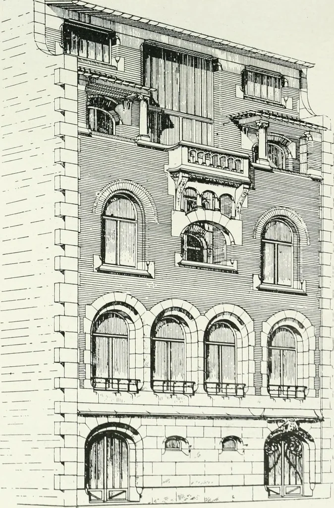 An illustration from Les Salons d'architecture, 1907, leaf 120