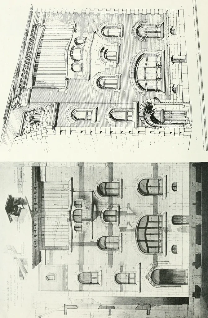 An illustration from Les Salons d'architecture, 1907, leaf 121
