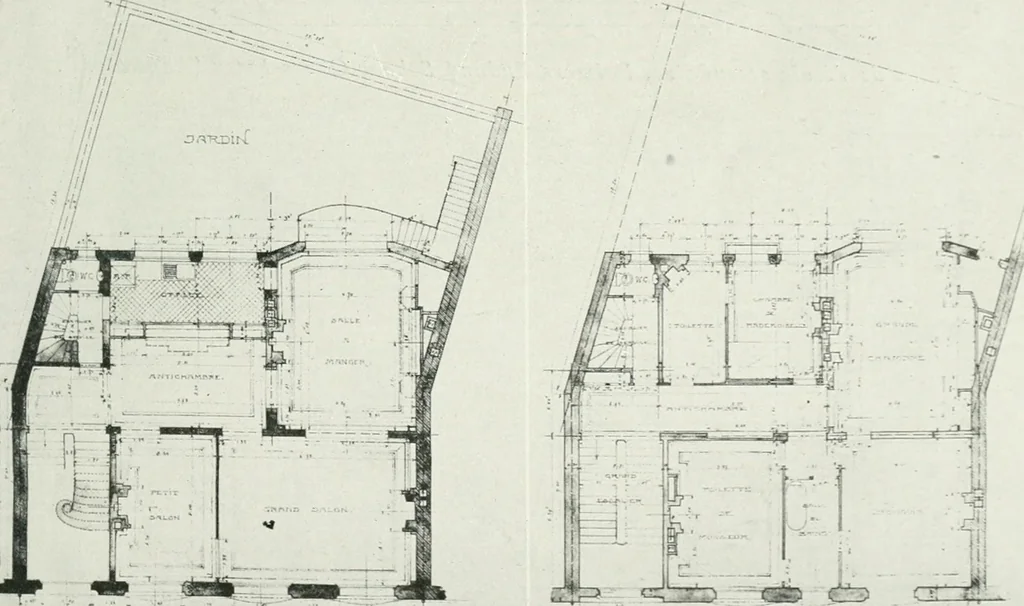 An illustration from Les Salons d'architecture, 1907, leaf 122