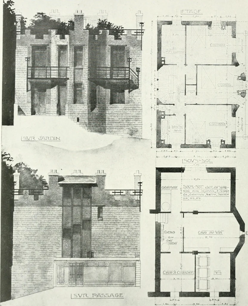 An illustration from Les Salons d'architecture, 1907, leaf 125