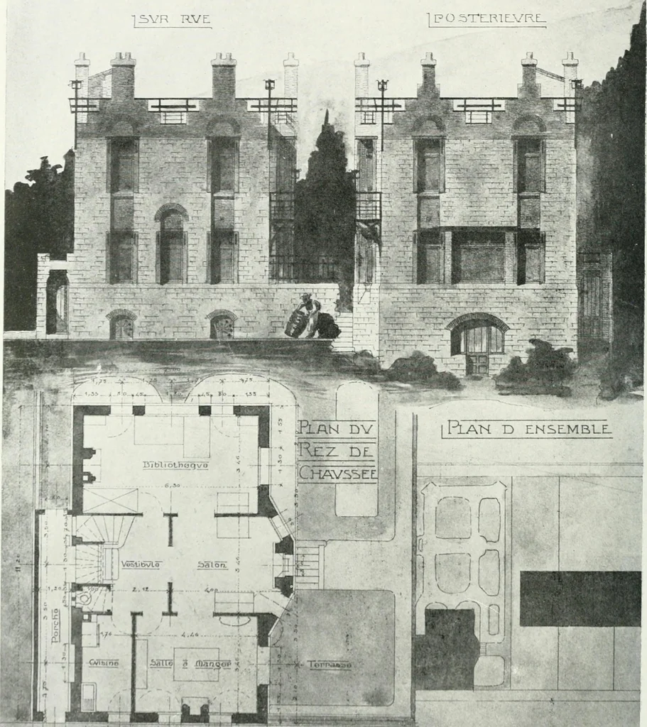 An illustration from Les Salons d'architecture, 1907, leaf 127