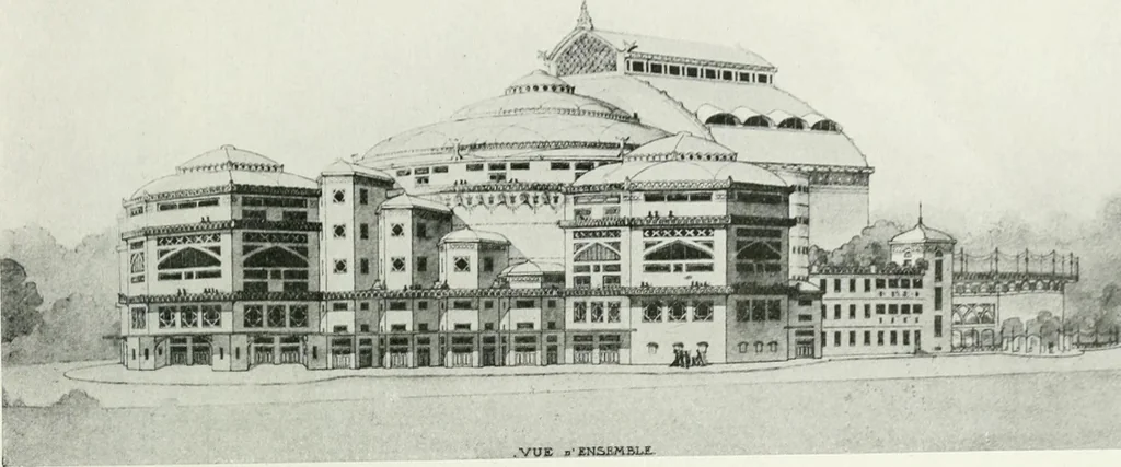An illustration from Les Salons d'architecture, 1907, leaf 128