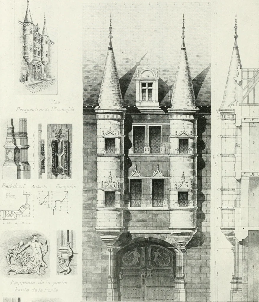 An illustration from Les Salons d'architecture, 1907, leaf 13