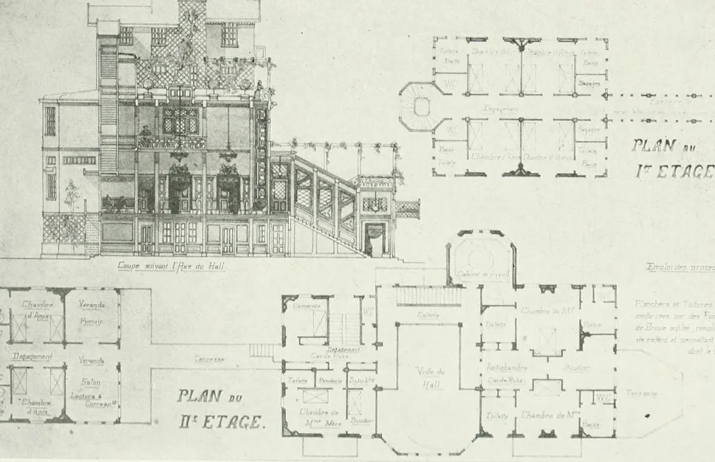 An illustration from Les Salons d'architecture, 1907, leaf 130