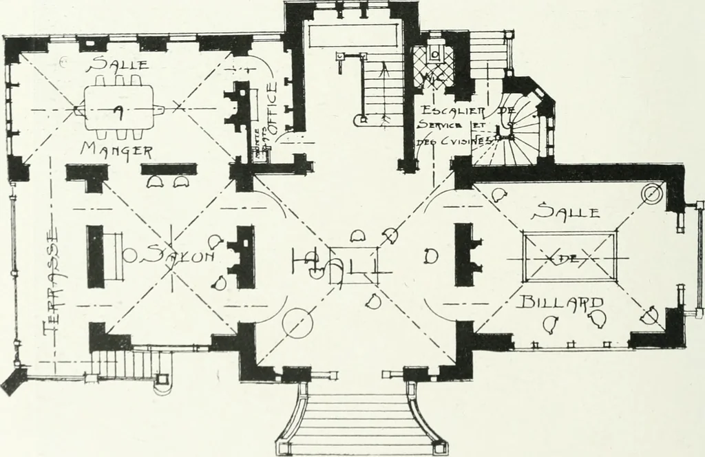 An illustration from Les Salons d'architecture, 1907, leaf 133