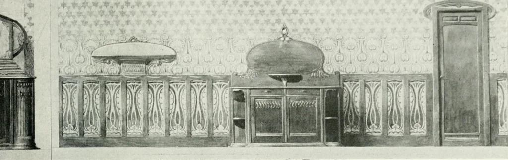 An illustration from Les Salons d'architecture, 1907, leaf 138