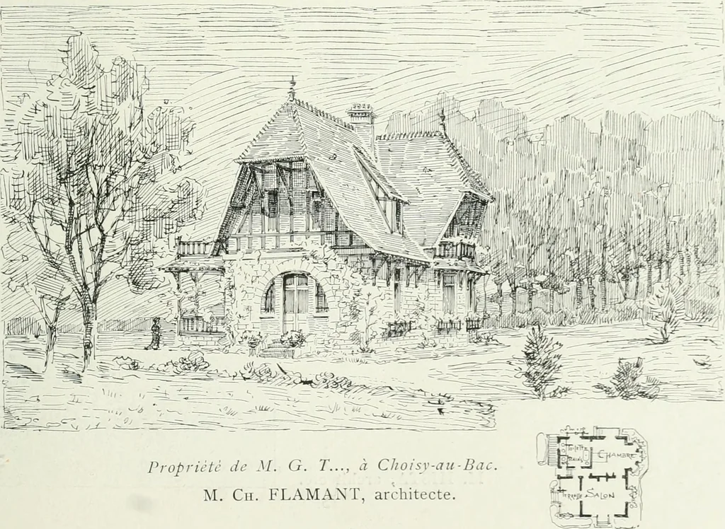 An illustration from Les Salons d'architecture, 1907, leaf 14