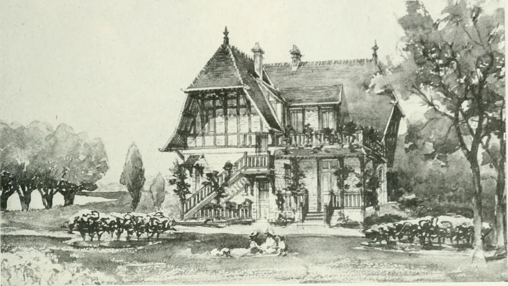 An illustration from Les Salons d'architecture, 1907, leaf 14