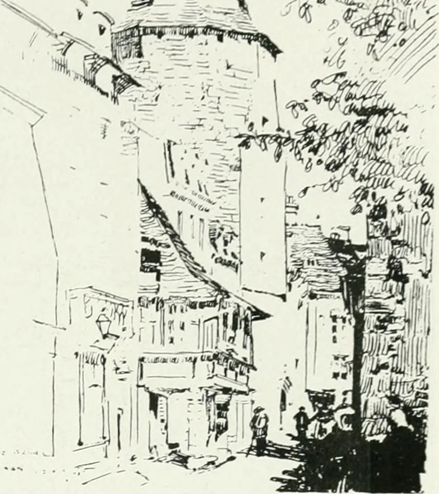 An illustration from Les Salons d'architecture, 1907, leaf 16