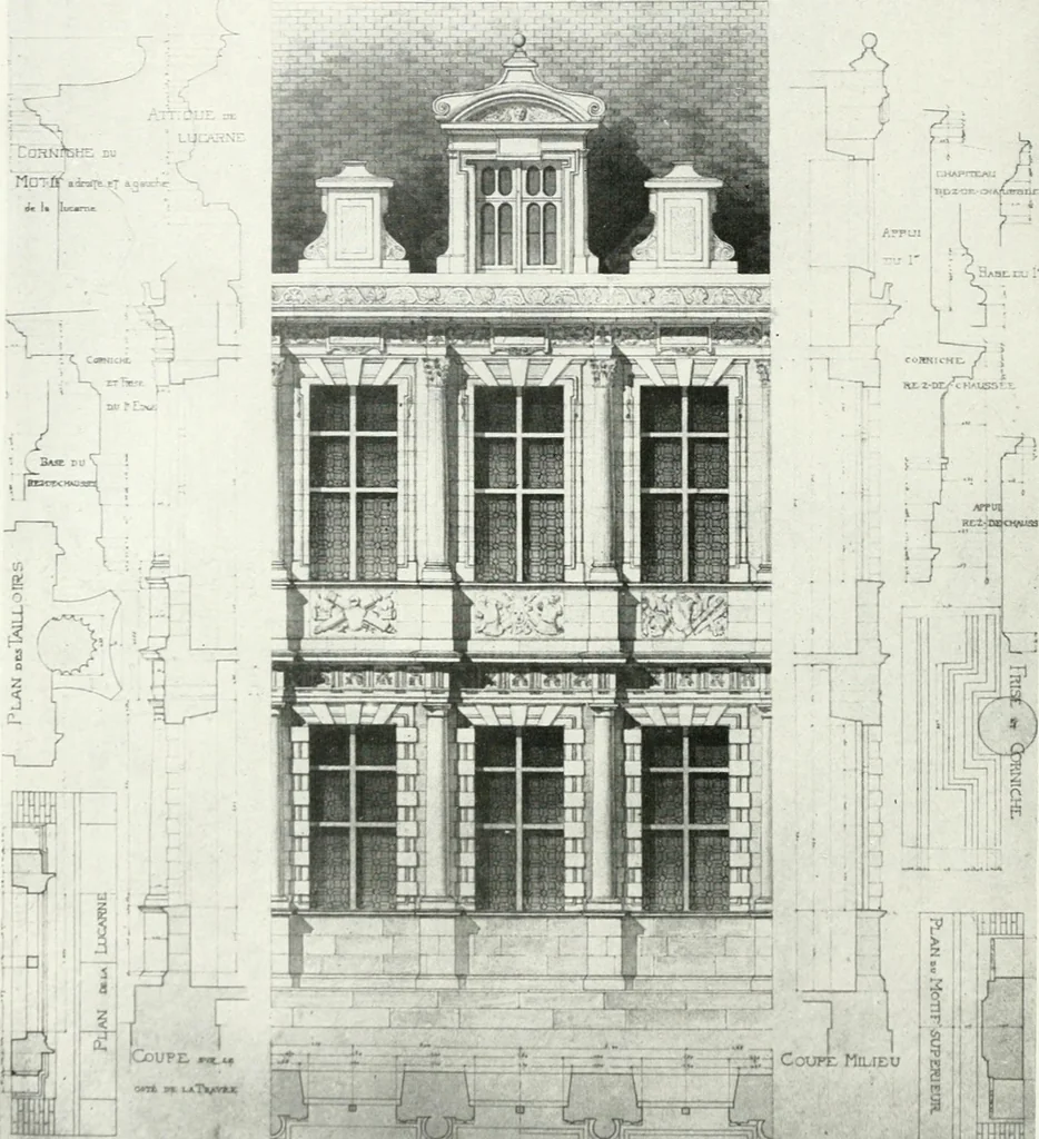 An illustration from Les Salons d'architecture, 1907, leaf 19
