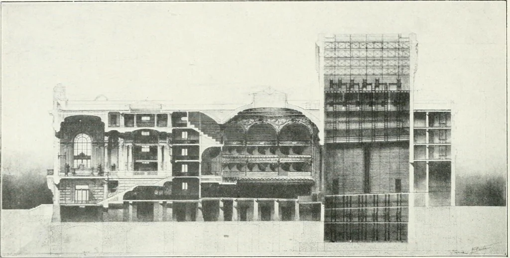 An illustration from Les Salons d'architecture, 1907, leaf 21