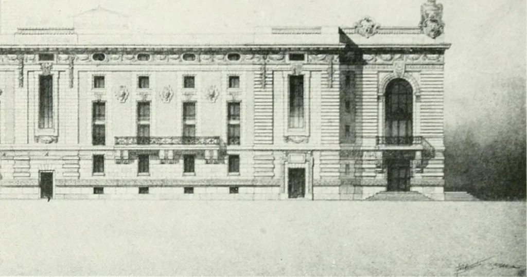 An illustration from Les Salons d'architecture, 1907, leaf 22